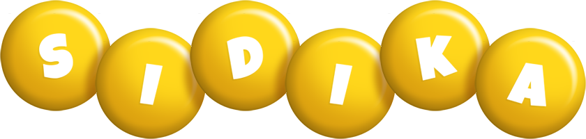 Sidika candy-yellow logo