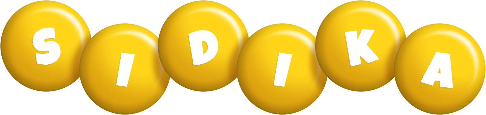 Sidika candy-yellow logo