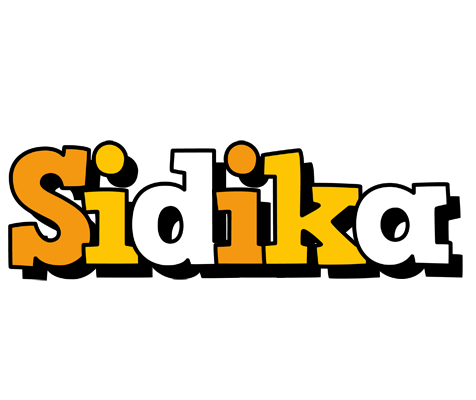 Sidika cartoon logo