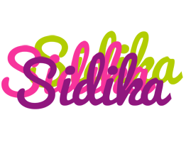 Sidika flowers logo