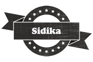 Sidika grunge logo