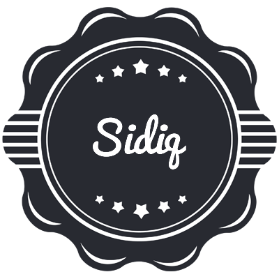 Sidiq badge logo