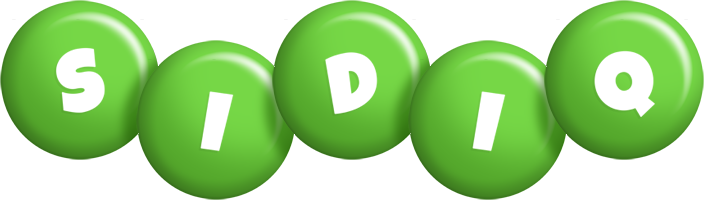 Sidiq candy-green logo