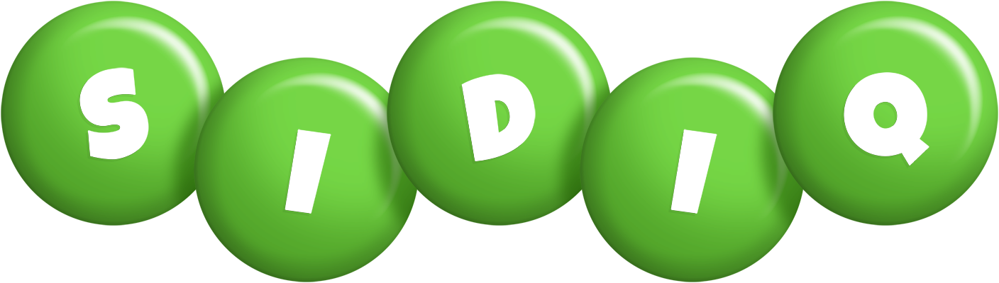 Sidiq candy-green logo