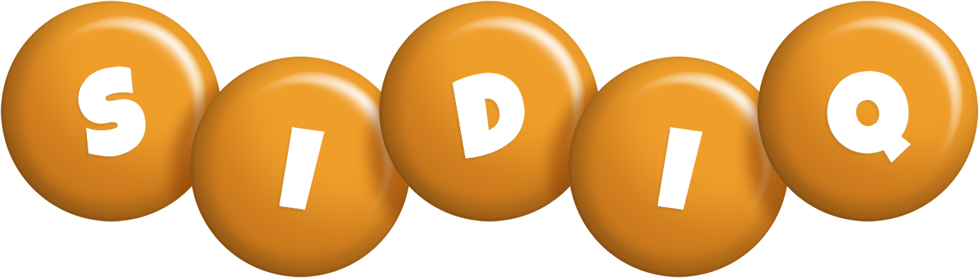 Sidiq candy-orange logo