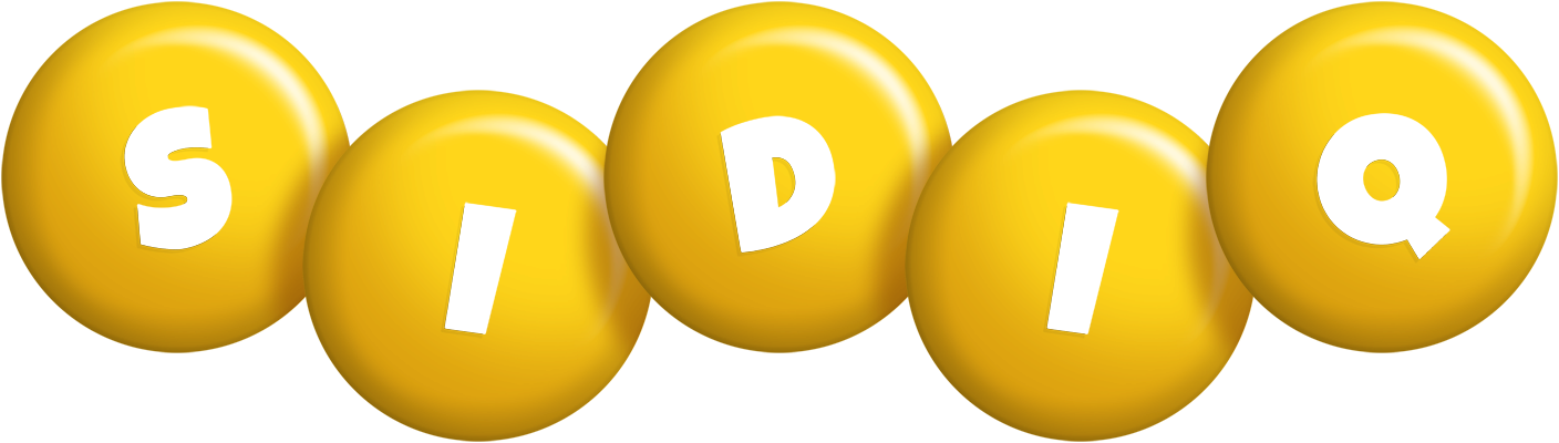 Sidiq candy-yellow logo