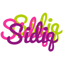 Sidiq flowers logo