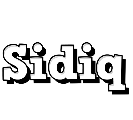 Sidiq snowing logo