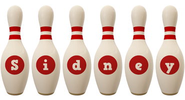 Sidney bowling-pin logo