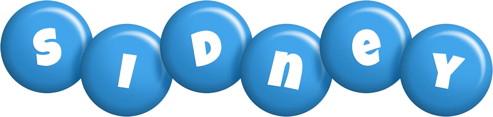 Sidney candy-blue logo