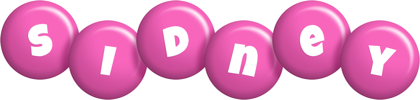 Sidney candy-pink logo