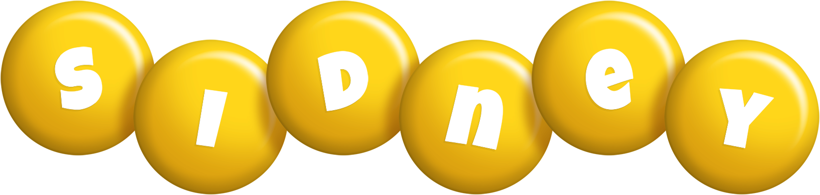 Sidney candy-yellow logo
