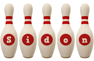 Sidon bowling-pin logo