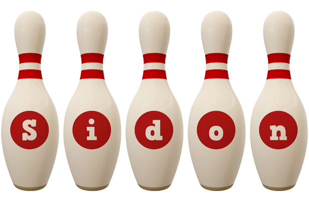 Sidon bowling-pin logo