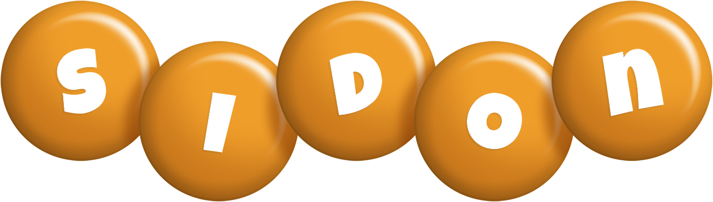 Sidon candy-orange logo