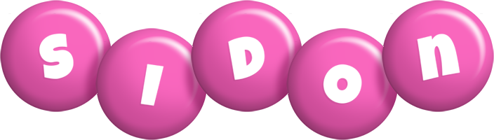 Sidon candy-pink logo