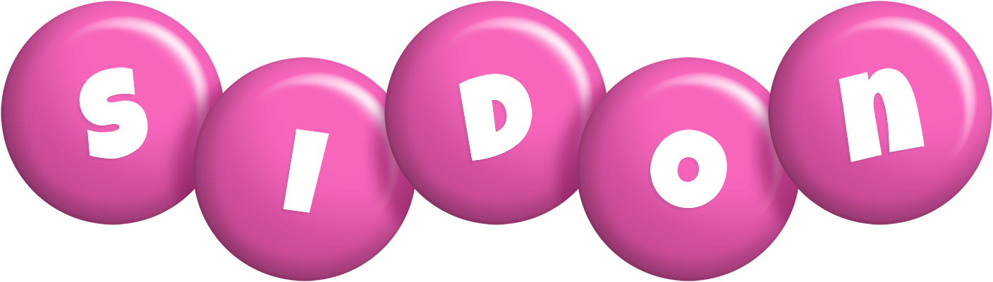 Sidon candy-pink logo
