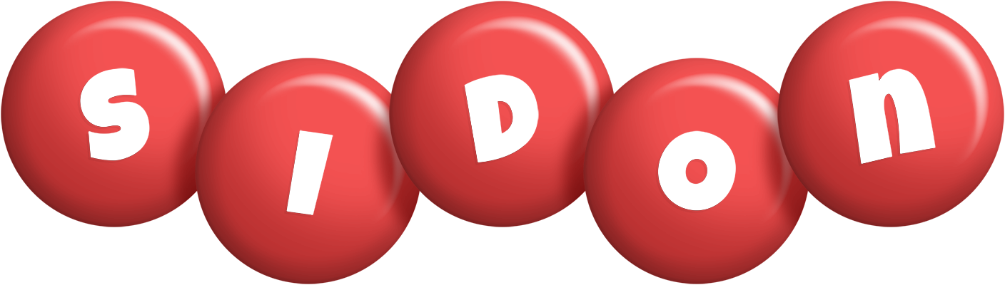 Sidon candy-red logo