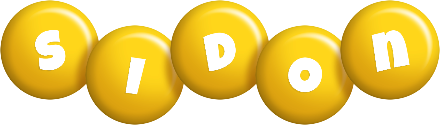 Sidon candy-yellow logo