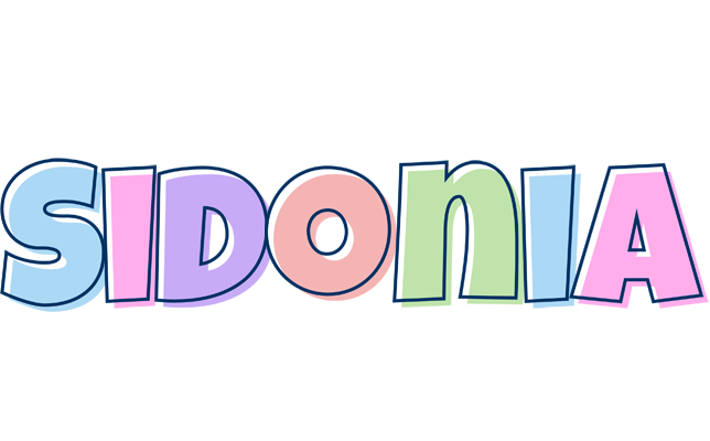 Sidonia pastel logo