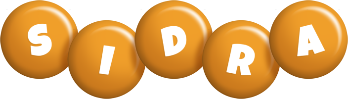Sidra candy-orange logo