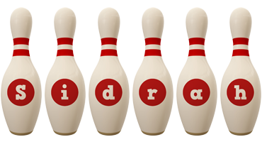 Sidrah bowling-pin logo