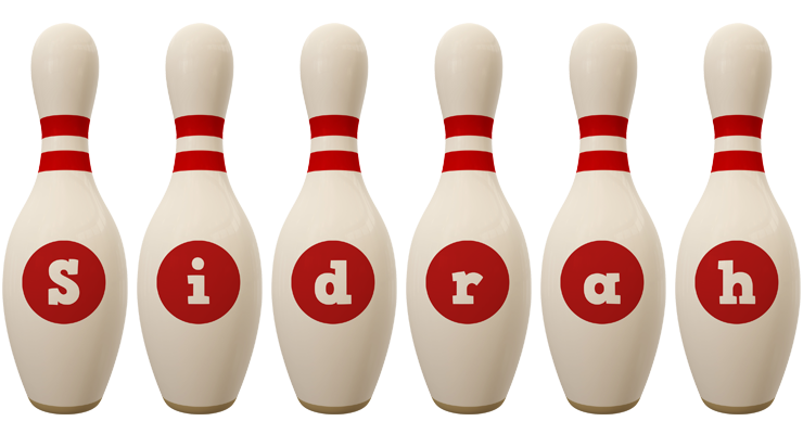 Sidrah bowling-pin logo