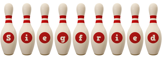 Siegfried bowling-pin logo