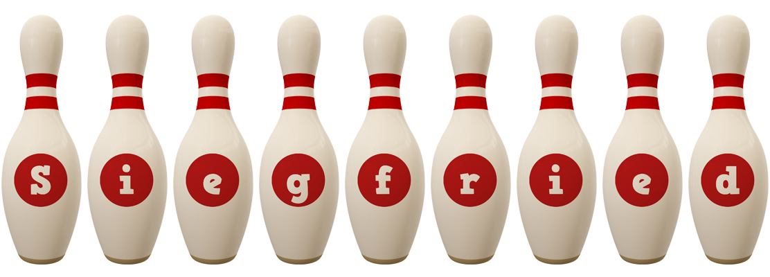 Siegfried bowling-pin logo