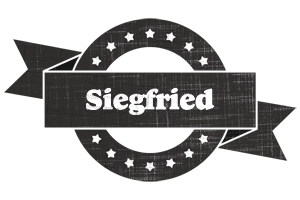 Siegfried grunge logo