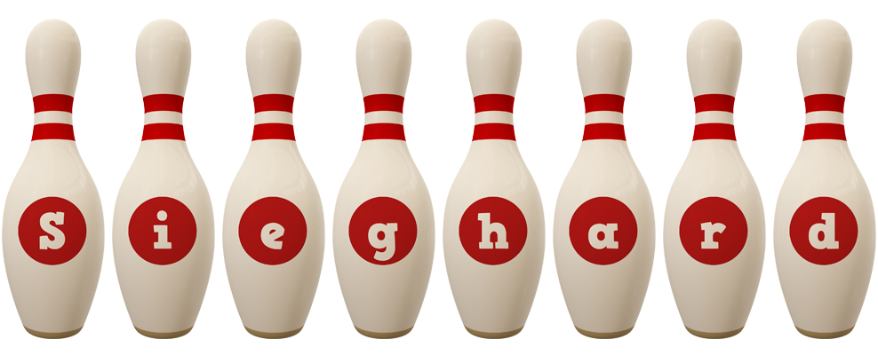 Sieghard bowling-pin logo