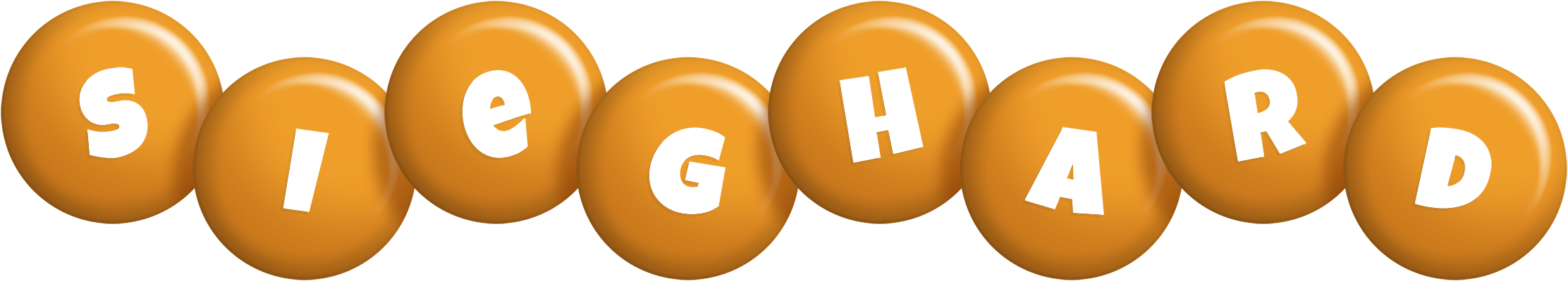 Sieghard candy-orange logo