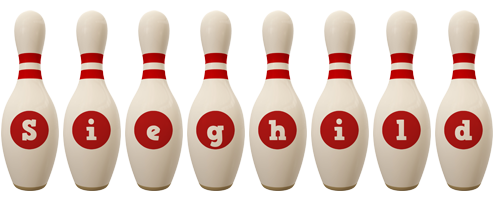 Sieghild bowling-pin logo