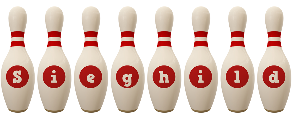 Sieghild bowling-pin logo