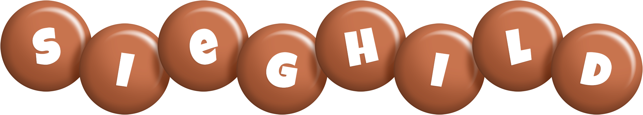Sieghild candy-brown logo