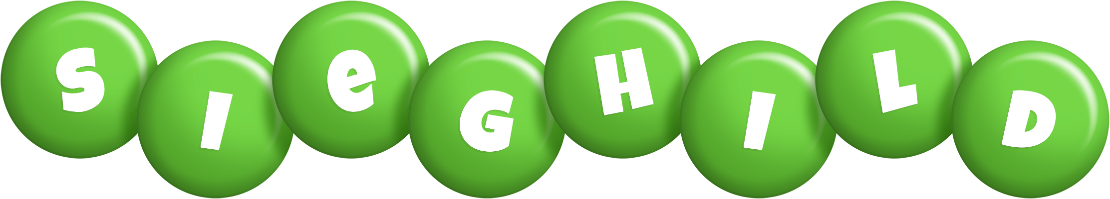 Sieghild candy-green logo