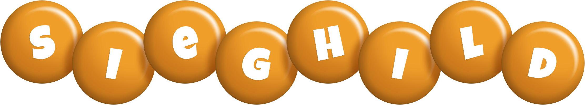 Sieghild candy-orange logo