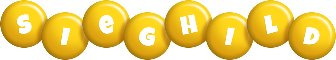 Sieghild candy-yellow logo