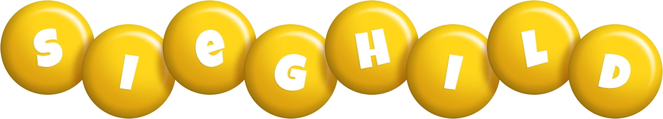 Sieghild candy-yellow logo