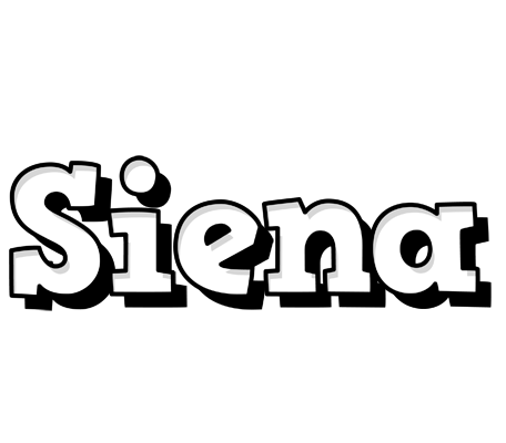 Siena snowing logo