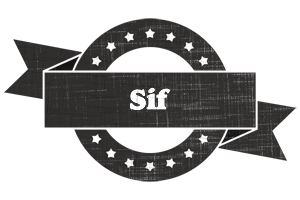 Sif grunge logo