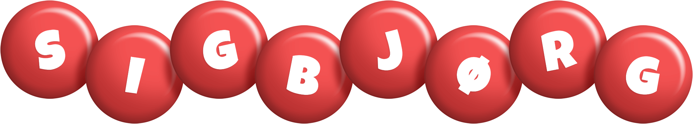 Sigbjørg candy-red logo
