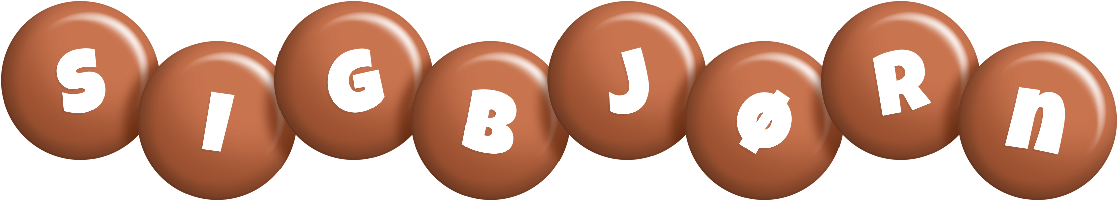 Sigbjørn candy-brown logo