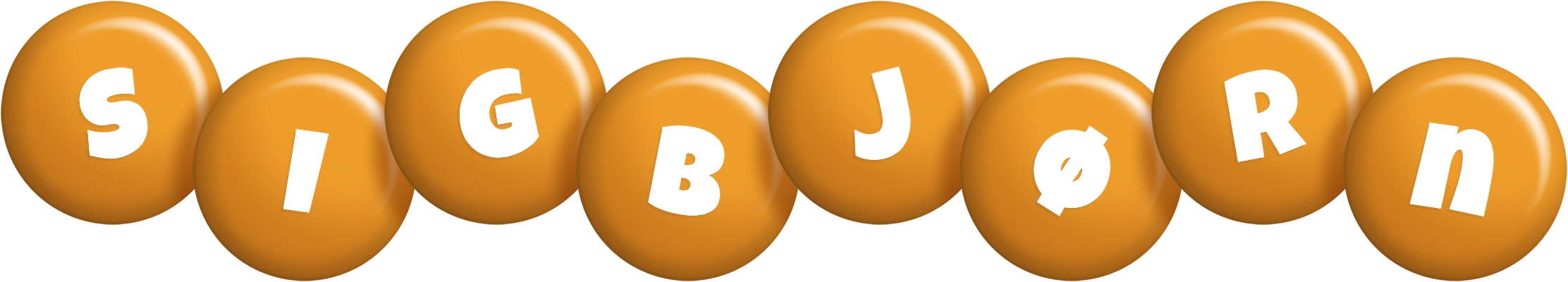 Sigbjørn candy-orange logo