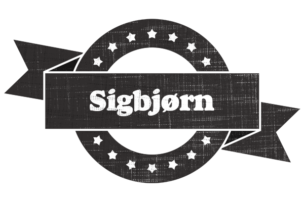 Sigbjørn grunge logo