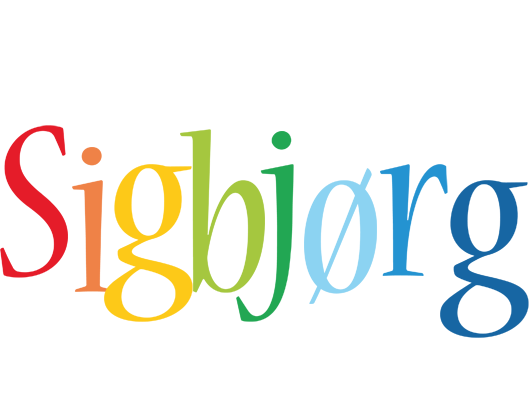 Sigbjørg birthday logo
