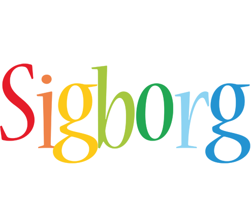 Sigborg birthday logo