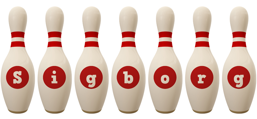 Sigborg bowling-pin logo