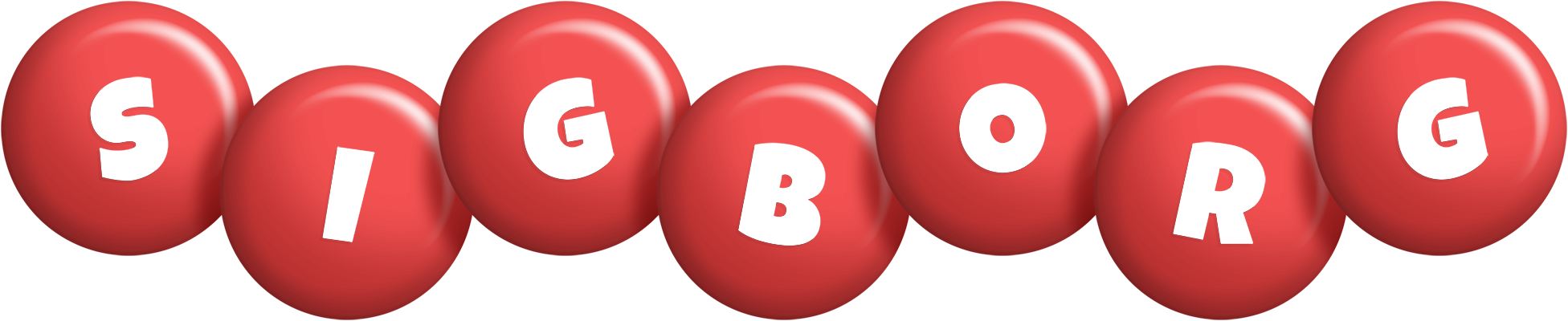 Sigborg candy-red logo