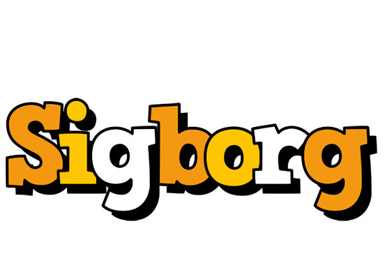 Sigborg cartoon logo